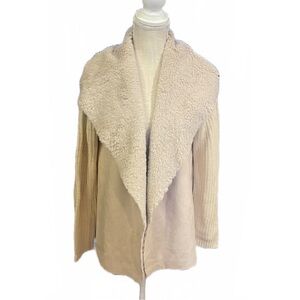 Elegant Cream Teddy Jacket for Women